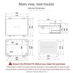 QILIPSU Waterproof Junction Box IP67 Outdoor Plastic Electrical Project - Image 6