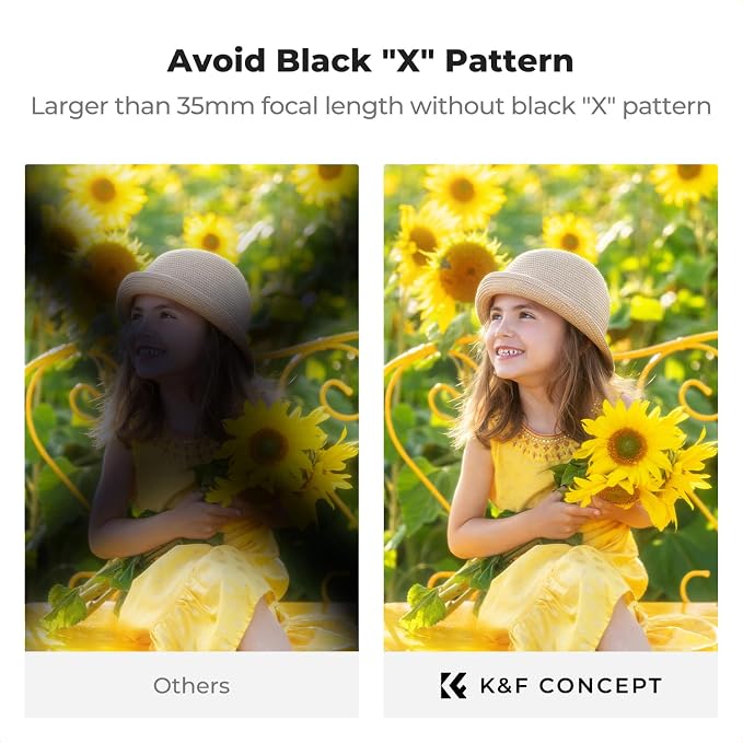 K&F CONCEPT 37mm Black Diffusion Mist Effect 1/4 & Variable ND2-32 & Circular - Image 4