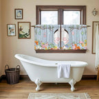 Easter Kitchen Tier Curtains 24 Inch Long 2 Panel Set, Rod Pocket Cafe Small - Image 5