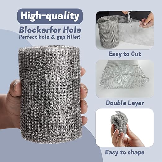5" X 100 ft 304 Stainless Steel Mesh, Wire Mesh - Image 4