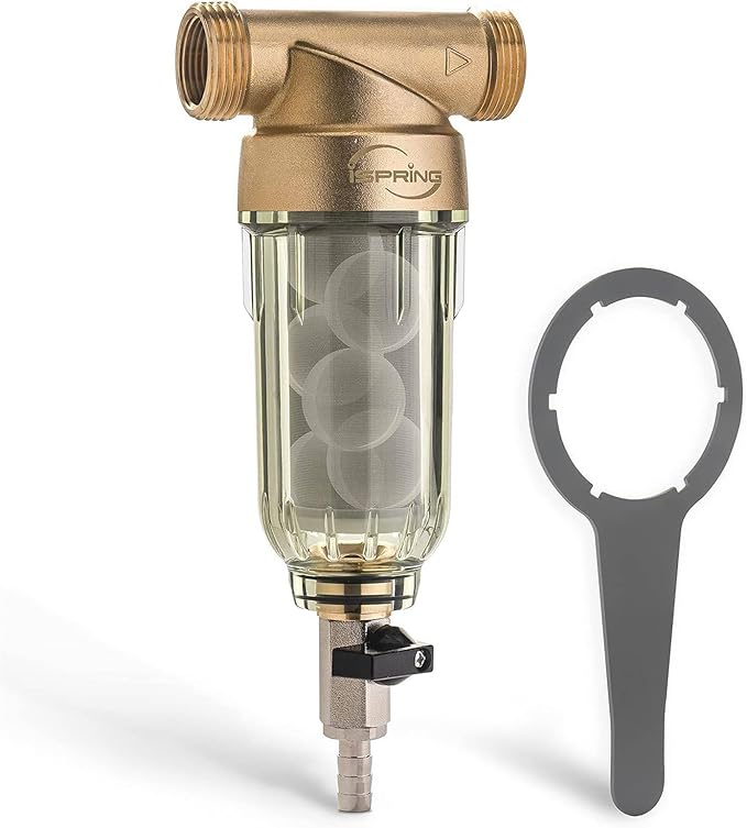 iSpring WSP-1000SL Reusable Whole House Spin Down Sediment Water Filter by iSpring