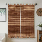 Brown Western Living Room Curtains 96 Inch Length, Window Curtains Tab Top - Image 2