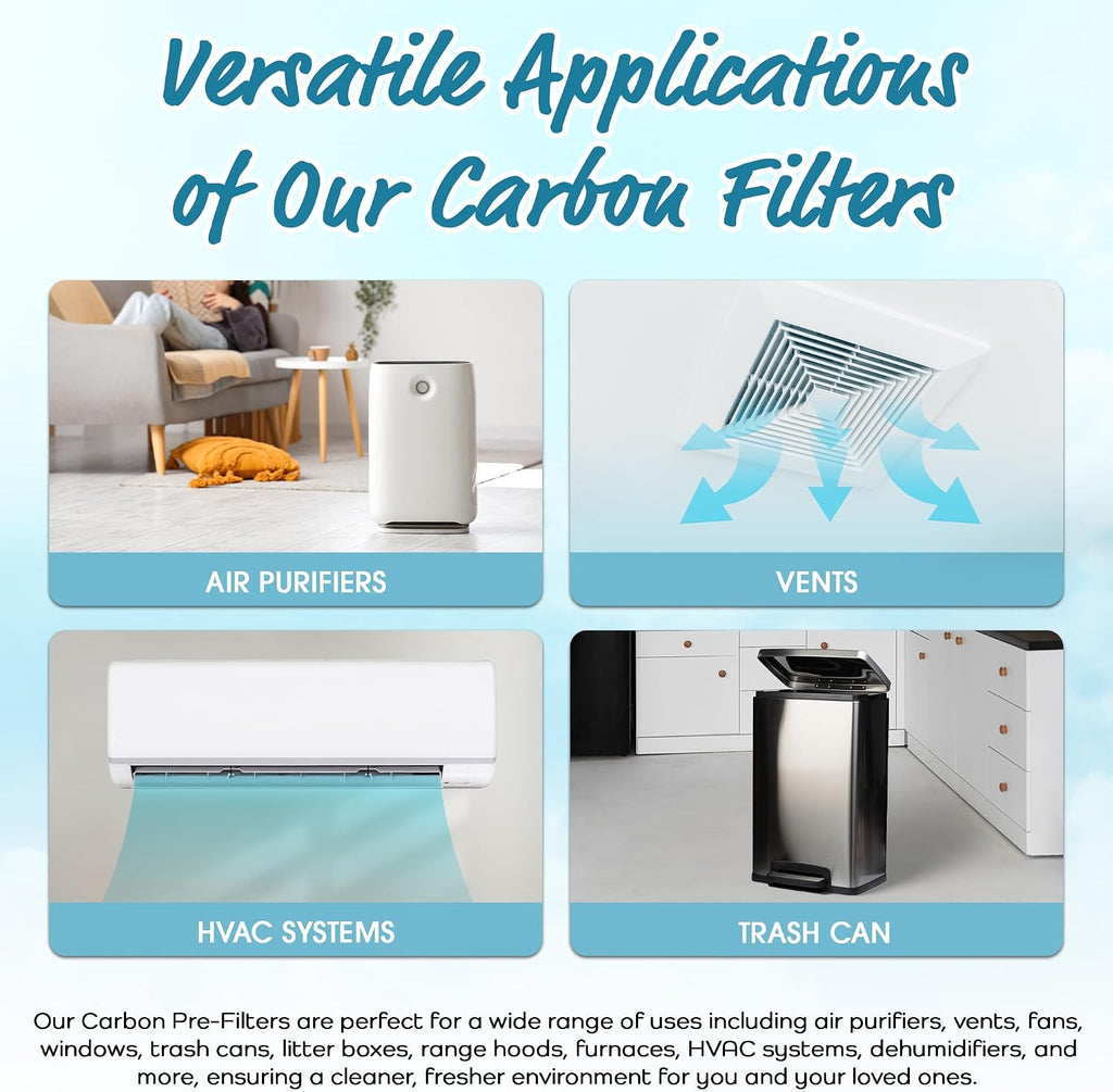 Breathe Naturally Universal Cut To Fit Carbon Activated Air Filter