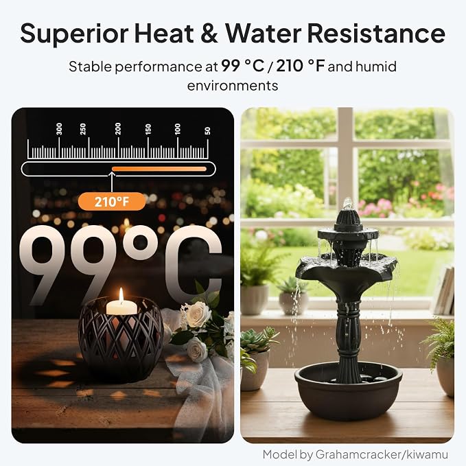 ELEGOO ASA Filament 1.75mm Deep Black 2KG, UV & Weather Resistant 3D Printer - Image 3