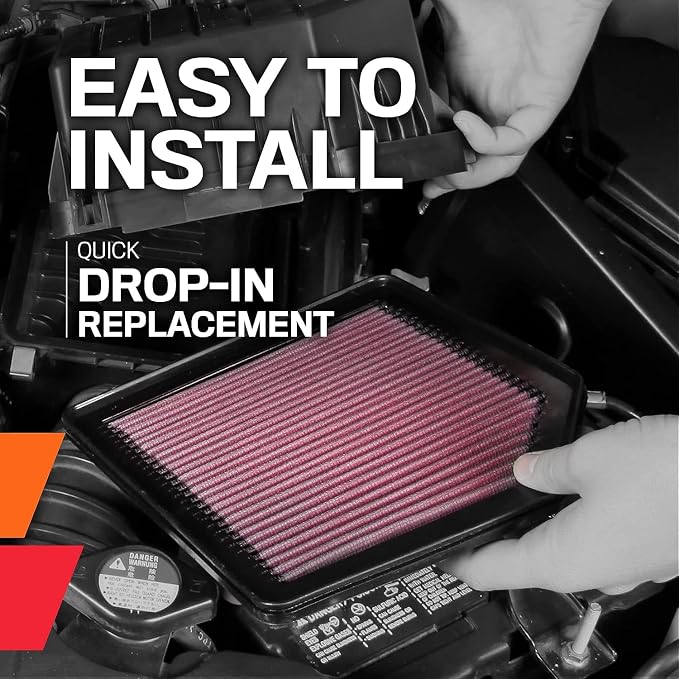 K&N High-Flow Original Lifetime Engine Air Filter: Increase Power: Premium - Image 8
