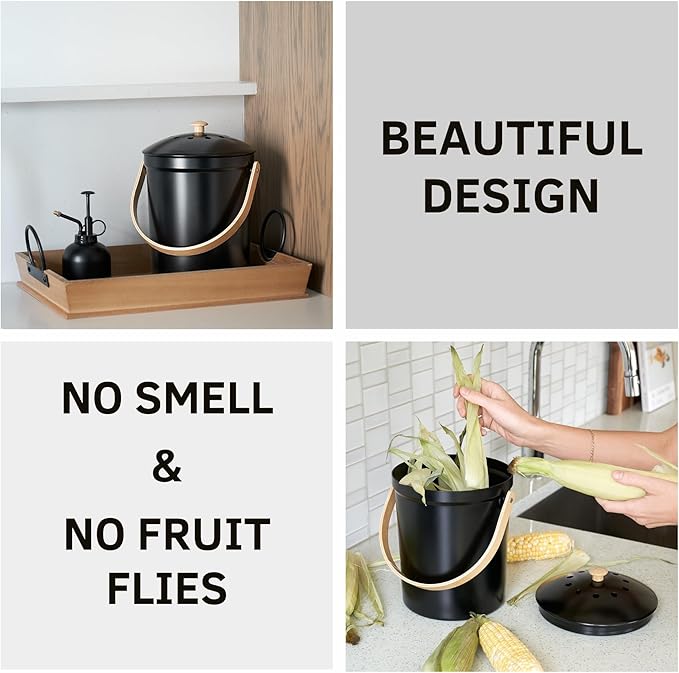 Beautiful Kitchen Compost Bin - Image 3