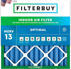 Filterbuy 20x20x2 Air Filter MERV 13 Optimal Smoke & Allergy Defense, by Filterbuy