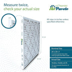 20x20x1 Air Filters | AirPurete AP-3M20201 HVAC AC Furnace Air Filters | Actual - Image 2