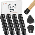 Meldel 24 PCS Silicone Chair Leg Floor Protectors Extra Small Rubber Felt