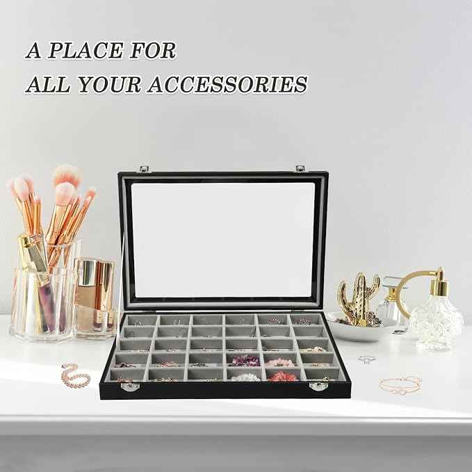 Stratalife Jewelry Organizer Earring Holder Jewelry Tray Earring Storage