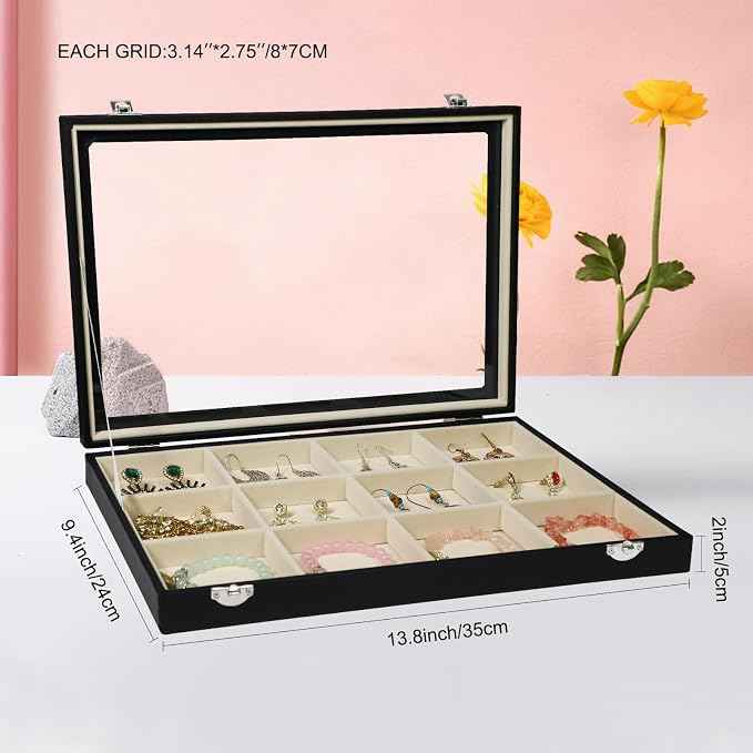 Stratalife Jewelry Organizer Bracelet Holder Organizer Box Earring Storage