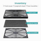 Wathai 80MM PC Fan Dust Filter Cover Computer Mess 4 Pack - Image 3