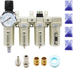 3/4" NPT Industrial Grade 4 Stage Gas Drying System Auto Drain