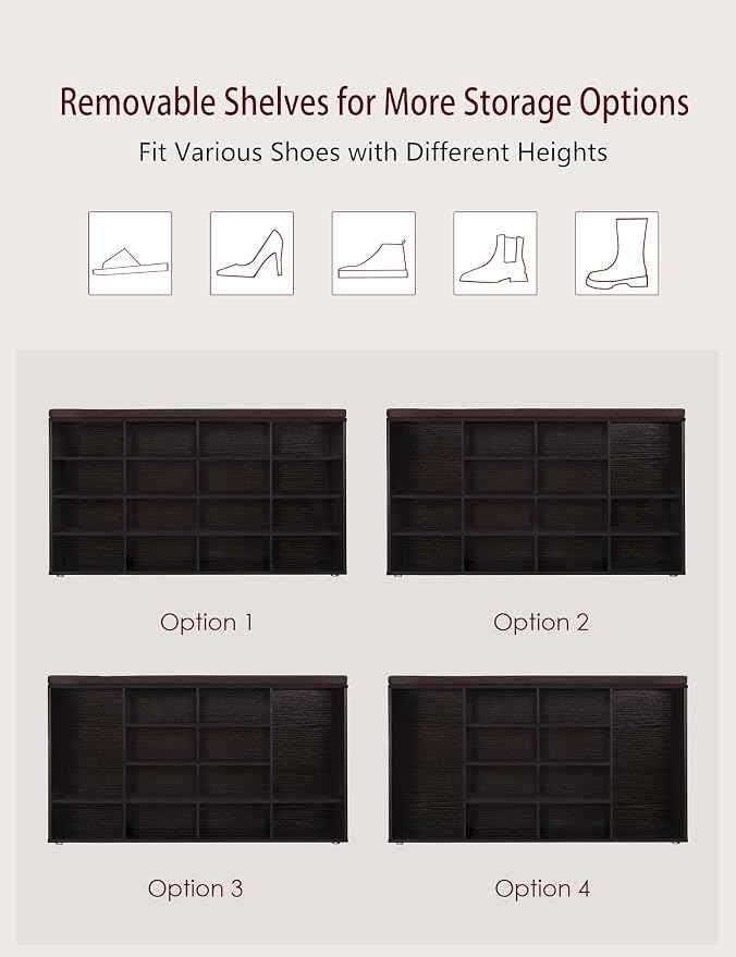 DINZI LVJ Shoe Storage Bench