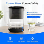 Waterdrop Large Glass Water Filter Pitcher, Eco-Friendly, - Image 2