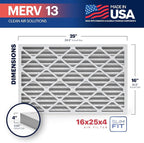 BNX TruFilter 16x25x4 MERV 13 Air Filter - Image 2