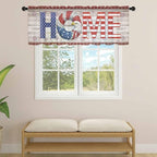 4th of July Sheer Valances for Windows 60"x18", Light Filtering Kitchen - Image 4