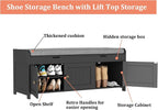 HOMEFORT 41.3" Shoe Bench with Lift Top Storage, Entryway Bench with Cushioned - Image 8