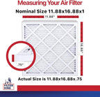 Filter King 11.88x16.88x1 Air Filter | 4-PACK | MERV 11 HVAC Pleated A/C - Image 2