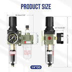 Auto Drain NPT 1/4 Air Regulator - Image 2