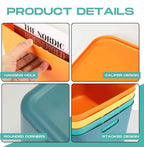 Hoolerry 8 Pieces Colorful Storage Bins