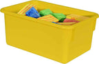 Wood Designs Cubby Storage Bin, Heavy Duty Plastic Containers