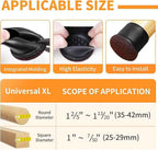 Ezprotekt 8 Pcs Extra Large Chair Leg Protectors