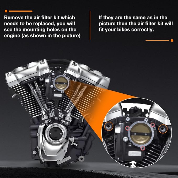 High Flow Air Cleaner Intake Filter System Kit Air Filters Cover - Image 6
