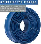 Pool Backwash Hose 1 1/2 inch × 100 ft Thicken Blue Water Discharge Pipe Lay - Image 6