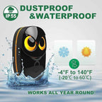 Wireless Doorbell, Cute Owl Doorbell Weatherproof IP55 Outdoor Remote Push