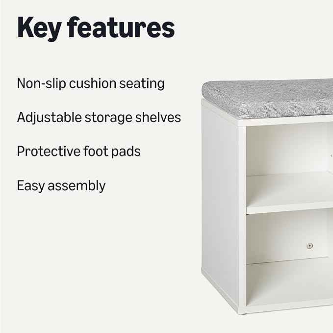 Amazon Basics Shoe Storage Bench