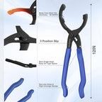 WORKPRO 12-inch Oil Filter Plier and Flexible Oil Funnel Set - Image 3