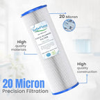 10in Ice Bath Chiller Filters 20 Micron 10" x 2.5" Water Filter Replacement - Image 3