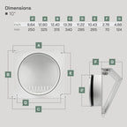Vent Systems 10" Inch Air Supply Vent Cover - Image 6