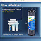 EXCELPURE 1 Micron 10" x 2.5" Whole House CTO Carbon Water Filter Cartridge - Image 6