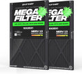 MegaFilter 16x25x1 Air Filter MERV 13 HVAC Furnace Filter (2-Pack)
