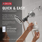 Delta Faucet 4-Setting In2ition 2-in-1 Dual Shower Head - Image 3