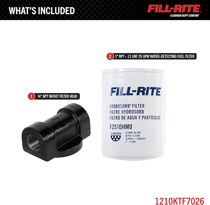 Fill-Rite 1210KTF7026 10 Micron Hydrosorb® Fuel Filter Kit - Image 3