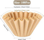 1-2 Cup Brown Coffee Filters, Small Coffee Maker, Single Serve Coffee Pot - Image 2