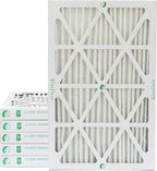 Glasfloss 18x25x2 MERV 10 2" Inch Pleated Air Filters Box of 6. Actual Size: by Glasfloss