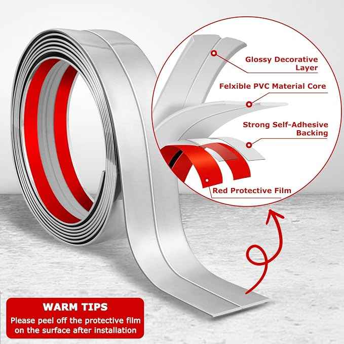 Flexible Wall Corner Protector Moulding Trim Peel and Stick Wall Corner Guards
