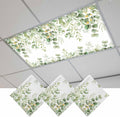 Fluorescent Light Covers for Ceiling Lights Sage Green Eucalyptus Leaves by Home+L6