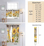 Farmhouse Sunflowers Living Room Curtains 96 Inch Length, Window Curtains Tab - Image 8