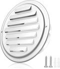 3'' Shiny Silver Paint Stainless Steel Air Vents, Louvered Grille Cover Vent by puunkeey
