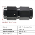 EVIL ENERGY 3AN Female to 3AN Female Straight Swivel Coupler Union Fitting - Image 2