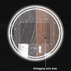 Round Bathroom Mirror with LED Lights and Demister，Round LED Bathroom Mirror - Image 5