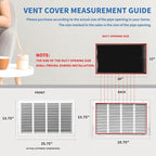 24x12 Return Air Grille, Return Air Vent Cover - Image 4