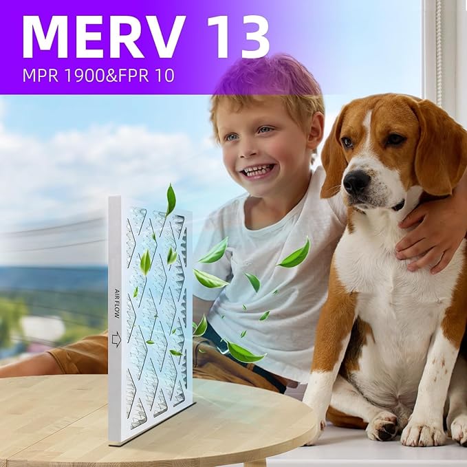 10x20x1 MERV 13 Pleated Air Filter MPR 1900 & FPR 10, Furnace Air Filters - Image 6
