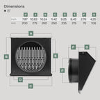 Vent Systems 8" Inch Exhaust Vent Cover - Image 2