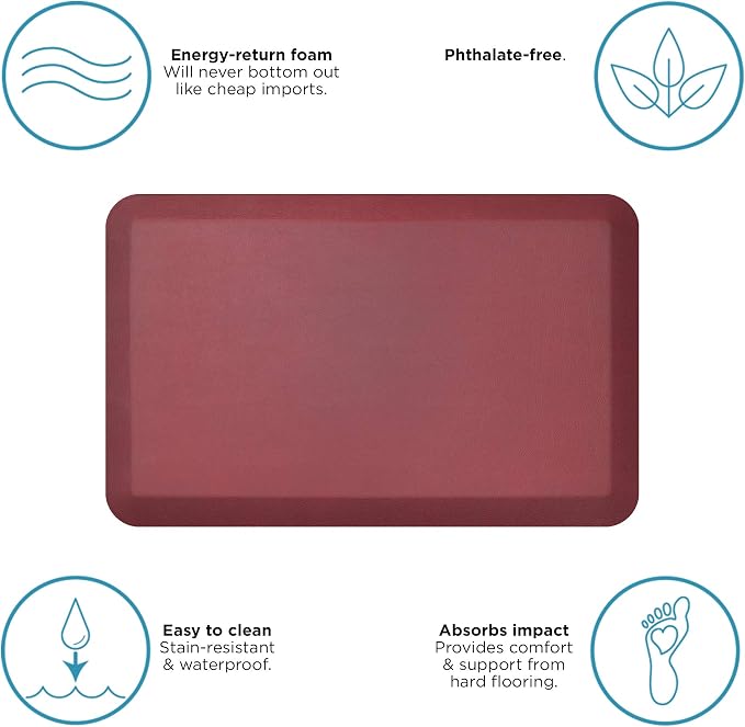 NewLife by GelPro Anti-Fatigue Designer Comfort Kitchen Floor Mat, Leather - Image 8